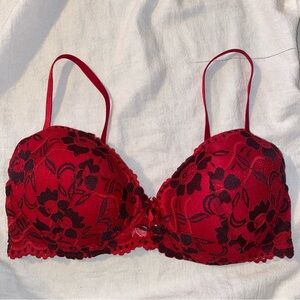 Felina Lingerie Bra Size 38c Red And Black Push Up